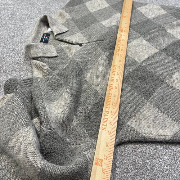 The Italian sweater co. Mens quarter zip pullover sz large knit wool blend Italy - Picture 6 of 12